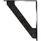 Ekena Millwork Traditional Wrought Iron Bracket, (Triple center brace), Antiqued Silver 2"W x 12"D x 15"H BKTM02X12X15TTRASV - alternate 3
